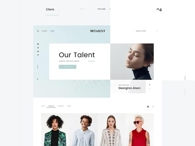 MI Talent – Web Design Agency PSD Template