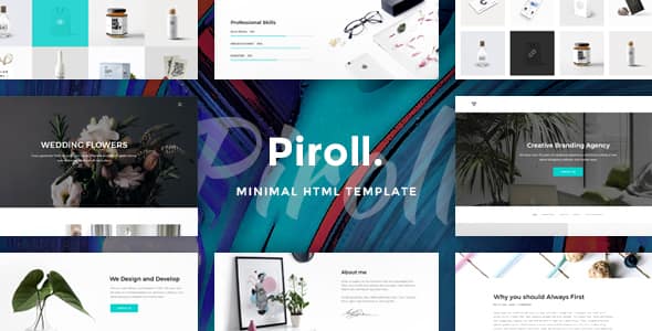 Piroll – Design Agency or Portfolio PSD Templates