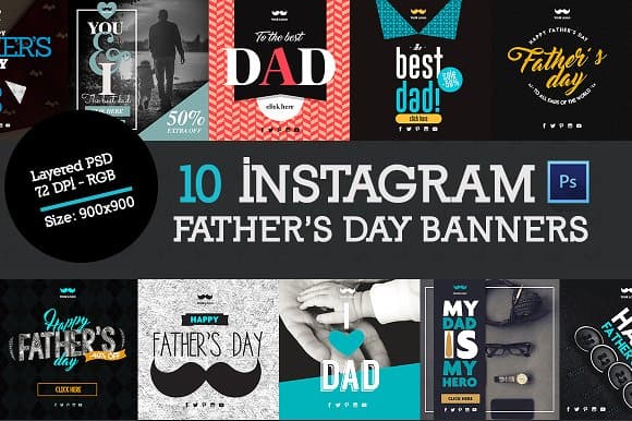 10 Father's Banners for Instagram
