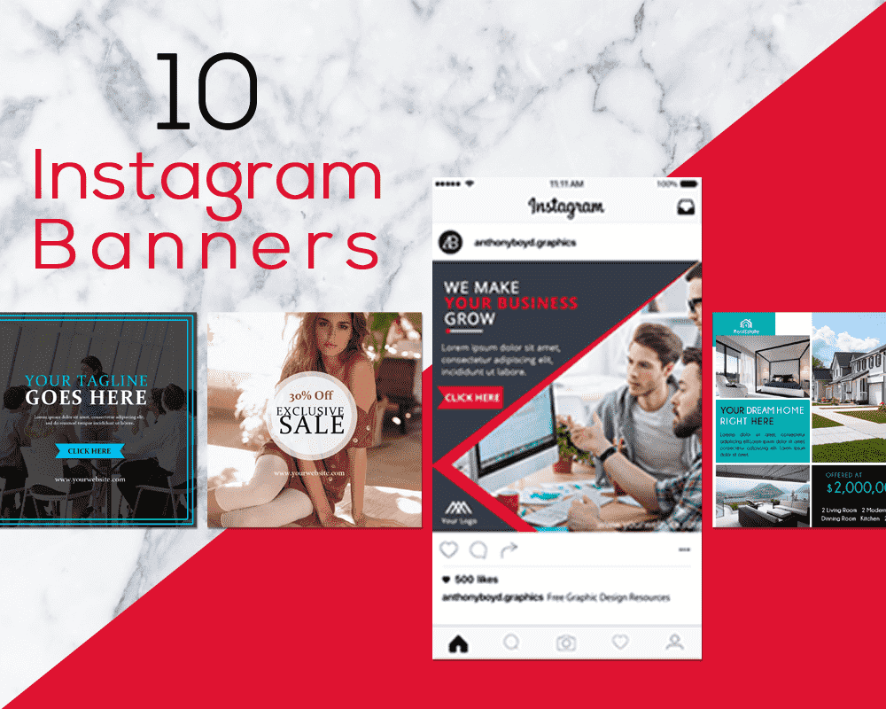 Instagram Advertisement Banners