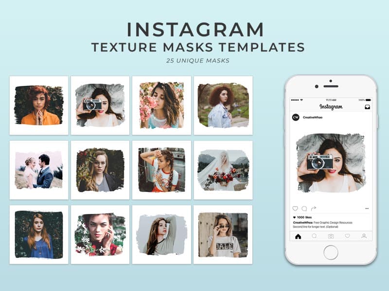 Instagram Photo Masks Templates